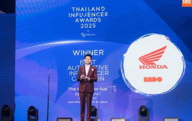 รถจักรยานยนต์ฮอนด้าคว้ารางวัล “Best Automotive Influencer Campaign”