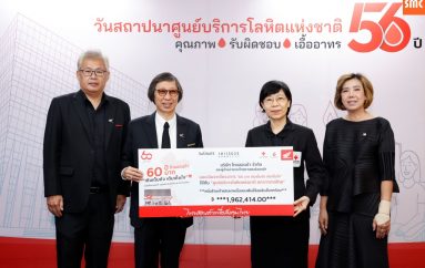 ไทยฮอนด้า ร่วมส่งต่อพลังแห่งการให้ มอบเงินบริจาค 1,962,414 บาทจากโครงการ “60 ปี ไทยฮอนด้า 60 บาท เติมเต็มถัง เติมเต็มใจ”แก่ศูนย์บริการโลหิตแห่งชาติ สภากาชาดไทย