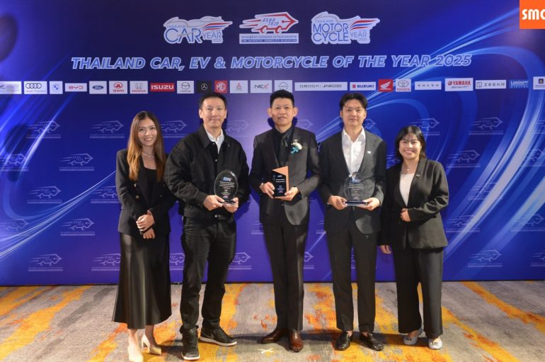 รถจักรยานยนต์ฮอนด้า คว้ารางวัล Outstanding Safety Campaign 2025 จากสมาคมผู้สื่อข่าวรถยนต์และรถจักรยานยนต์ไทย (สรยท.)ตอกย้ำความมุ่งมั่นสร้างสังคมไทยที่ปลอดภัยและยั่งยืน