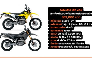 SUZUKI DR-Z4S ราคา 359,000 บาท
