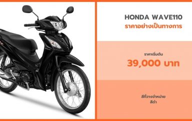 ไทยฮอนด้าเปิดตัว All New Honda Wave110 โฉมใหม่ยกระดับมาตรฐานรถครอบครัวอันดับ 1 ของคนไทยพร้อมขุมพลังHonda Smart Engine ที่ทั้งประหยัดและทรงพลัง