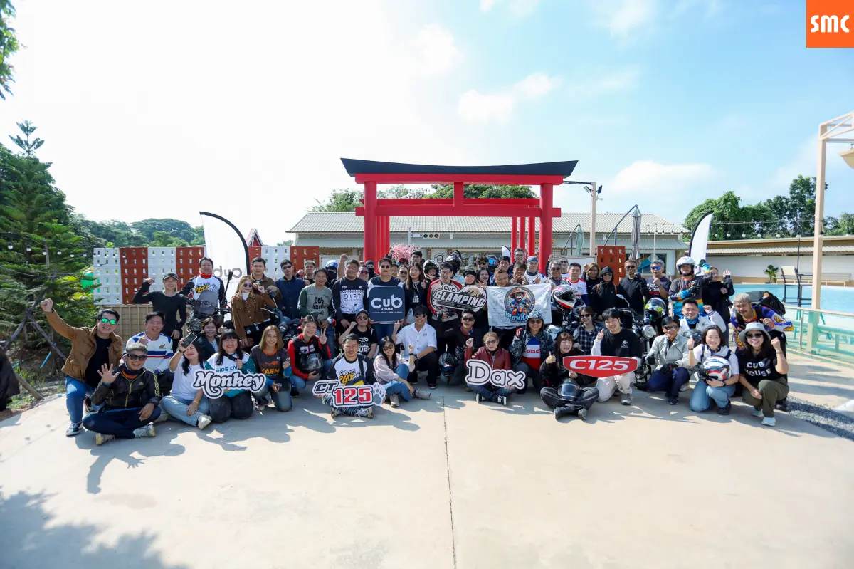 รถจักรยานยนต์ฮอนด้า จัดทริป CUB GLAMPING น่าน สะปัน
